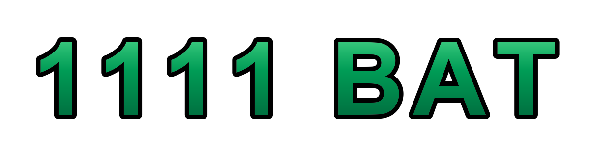 1111 bat logo